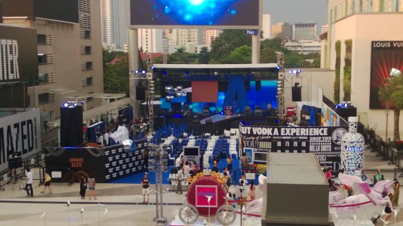 The Absolut beer park outside Siam Paragon mall
