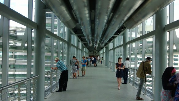 The skybridge connecting the two Petronas Towers
