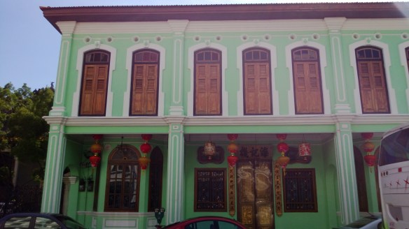 A typical colonial building in Chinatown area of Georgetown