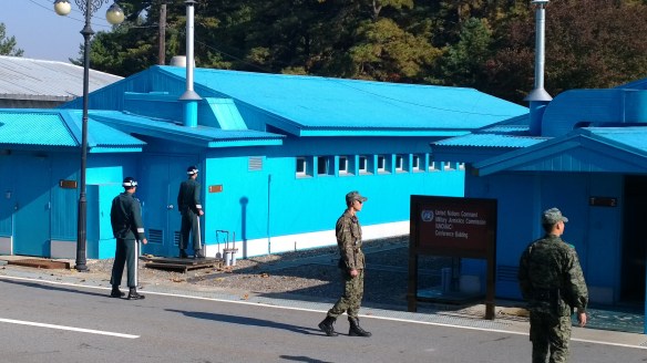 The UN buildings in the Joint Security Area