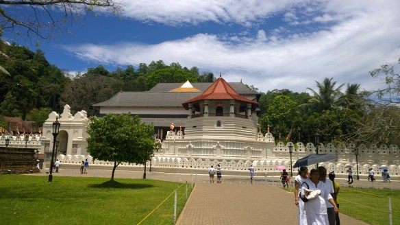 The Temple of the Tooth in Kandy. 